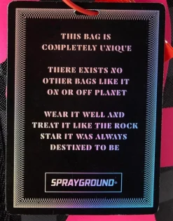 BLACK HALF CHECK SHARKS IN PARIS BACKPACK (ONE OF ONE)