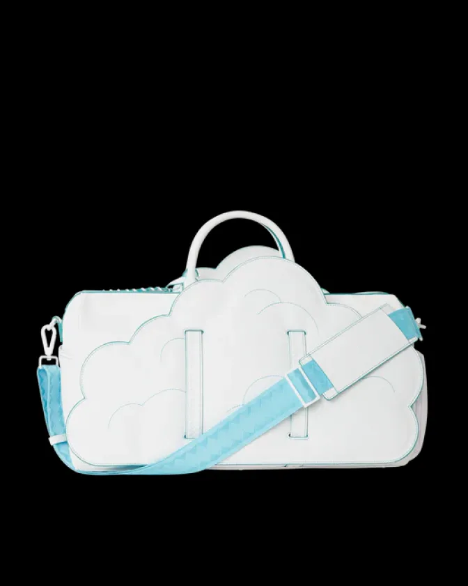 CLOUDY WITH A CHANCE OF SHARK DUFFLE